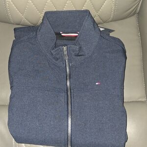 Tommy Hilfiger Dark Blue Zip-Up Sweater